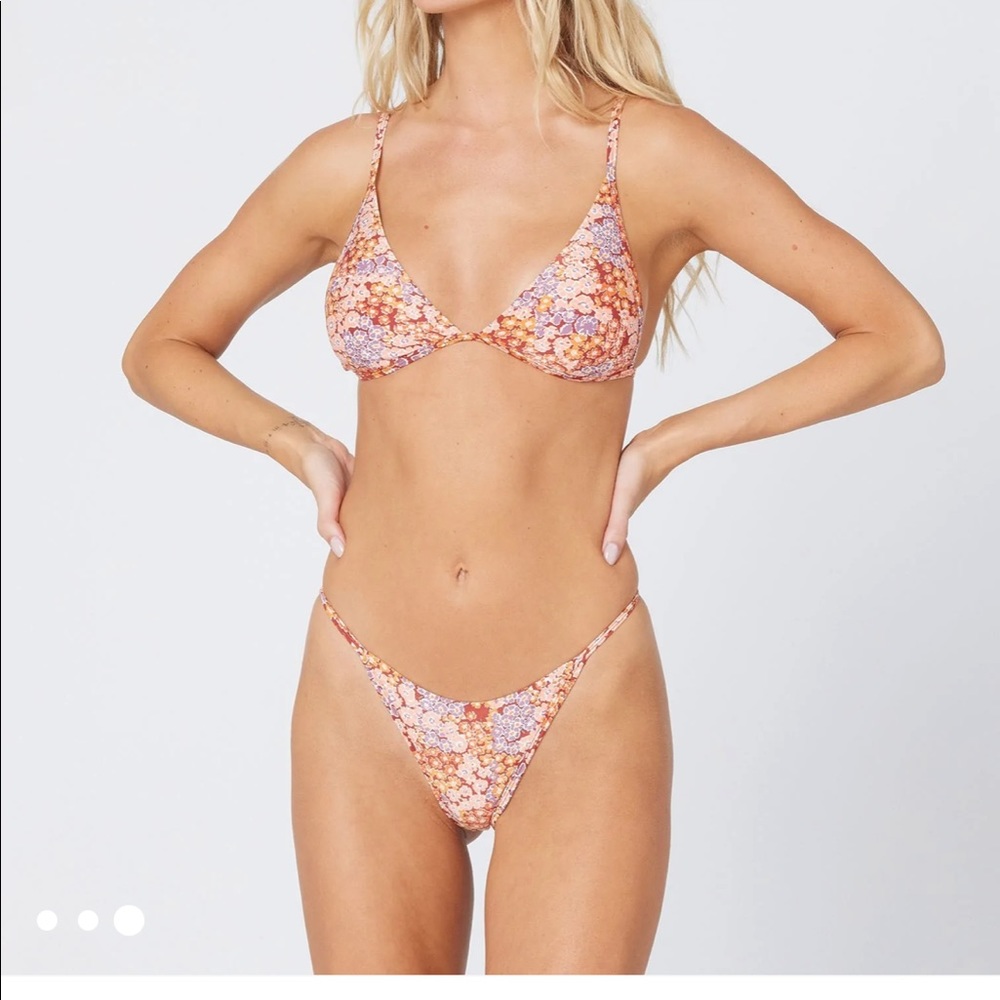 L*Space Printed Millie Bikini Top and Printed Jay Bikini Bottom